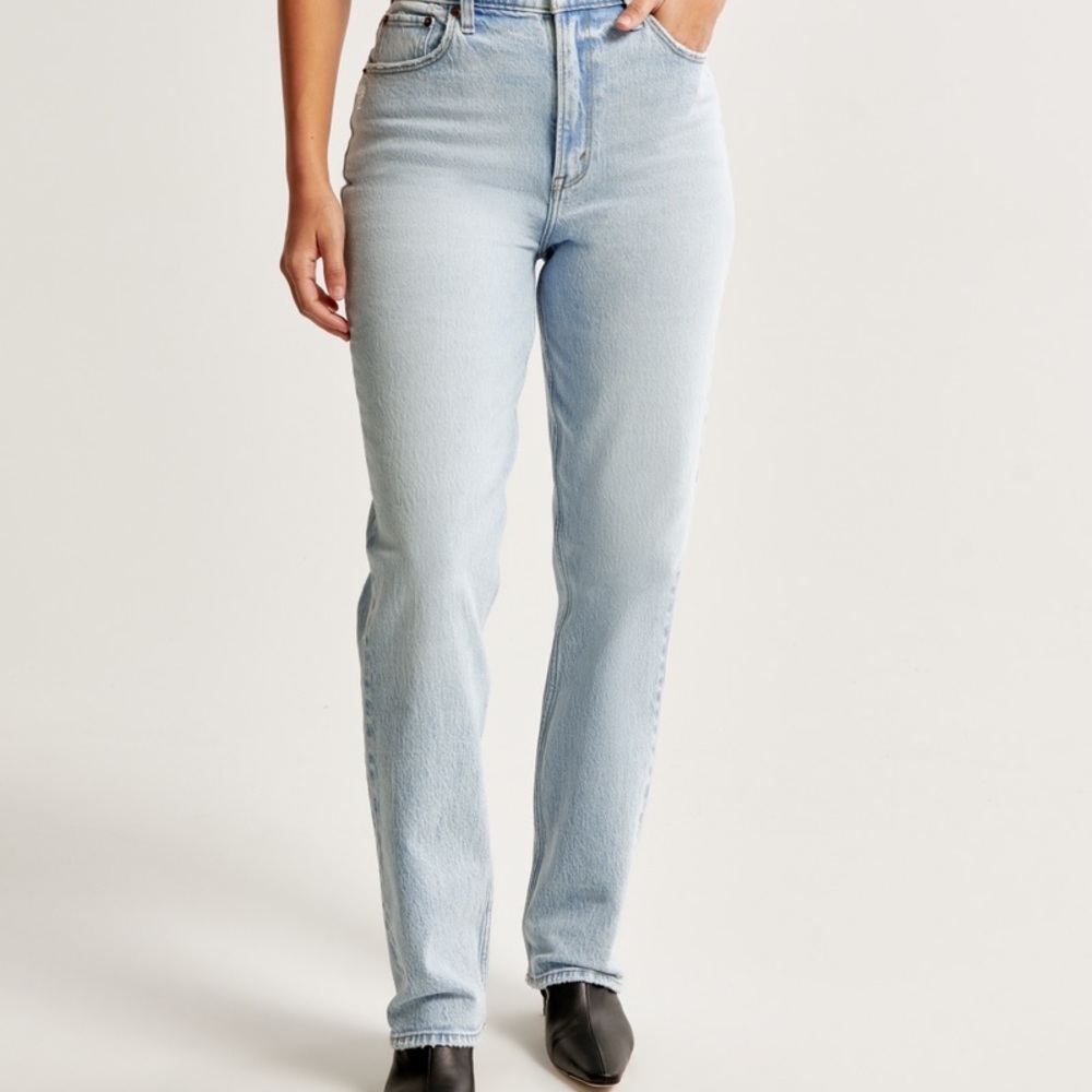 Abercrombie & Fitch High Rise Light Blue Jeans